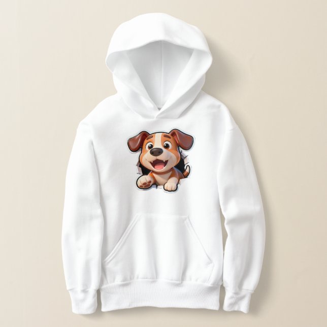 Peek-a-Boo Puppy – Cute Dog Front & Tail Back  (Laydown)