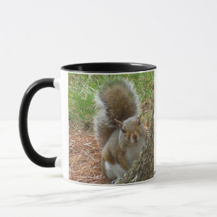 Peek-a-Boo Squirrel Mug