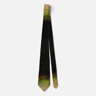 Peek Abstract Glitch Art Digital Distortion Grid Tie