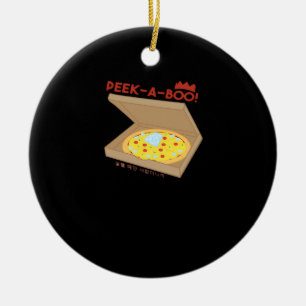 Peekabo Basic & Funny Design Ceramic Ornament
