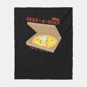 Peekabo Basic & Funny Design Fleece Blanket