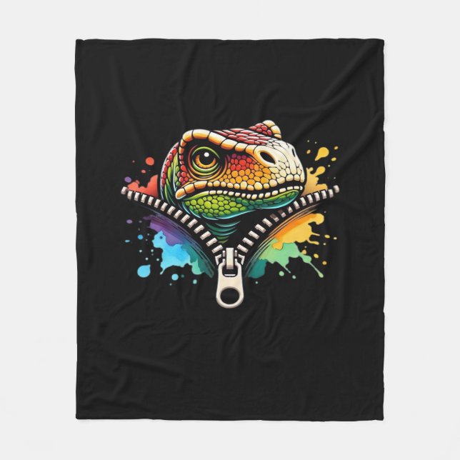 Peekabo Design For Halloween Fleece Blanket (Front)
