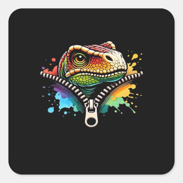 Peekabo Design For Halloween Square Sticker (Front)