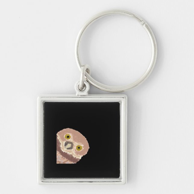 Peekabo Funny Design For Halloween Keychain (Front)