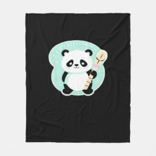 Peekabo Panda Fleece Blanket