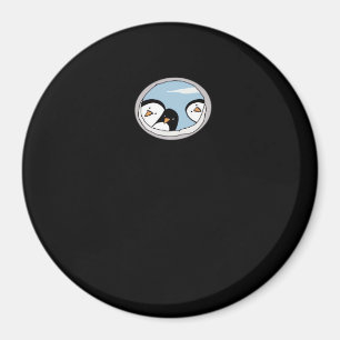 Peekabo Penguins Magnet