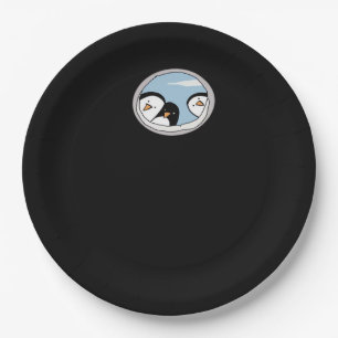 Peekabo Penguins Paper Plate