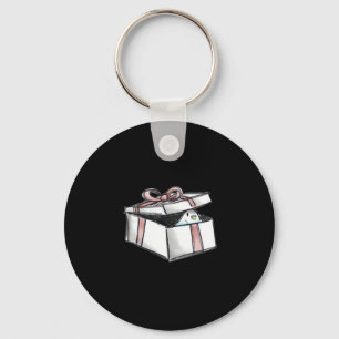 Peekabo Present Keychain