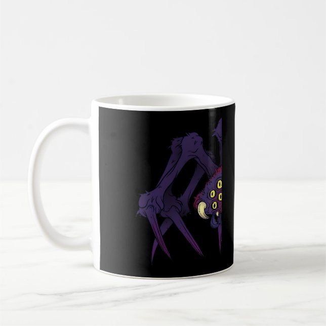Peekabo Spider Coffee Mug (Left)