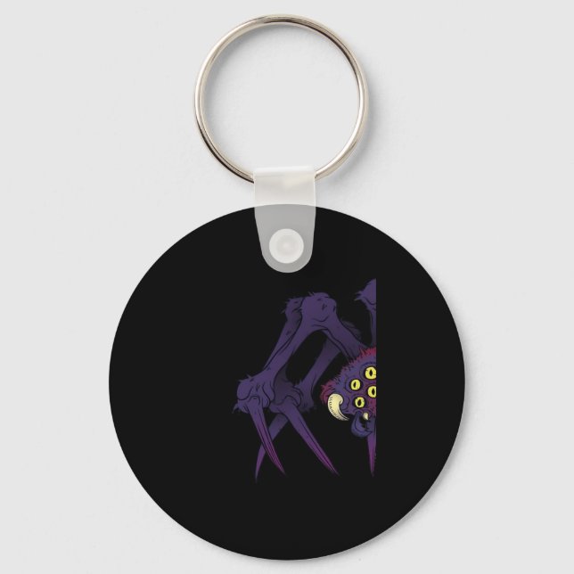 Peekabo Spider Keychain (Front)