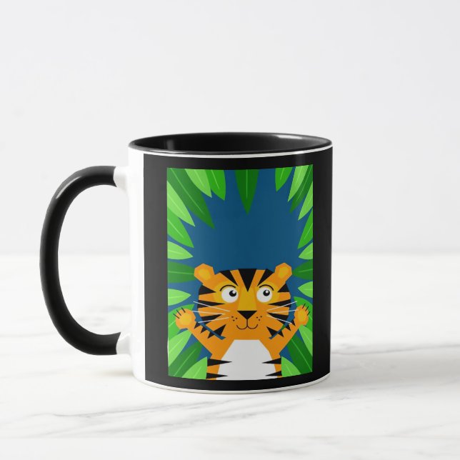 Peekabo Tiger Mug (Left)