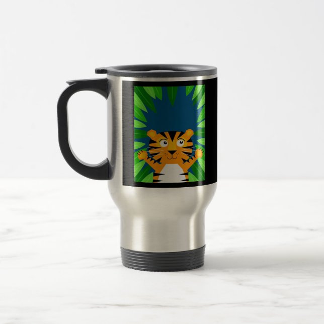 Peekabo Tiger Travel Mug (Left)