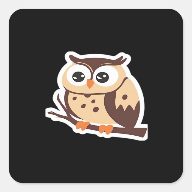 Peekabo Viral Halloween Square Sticker (Front)