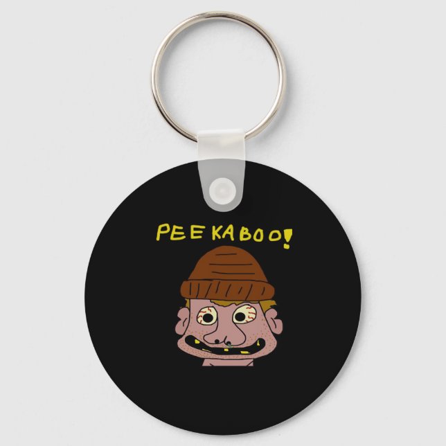Peekabo Weird Man Keychain (Front)