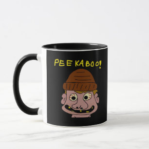 Peekabo Weird Man Mug