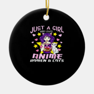 Peekaboo Anime Chibi Ceramic Ornament