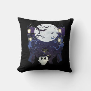 Peekaboo Autumn Vibes Throw Pillow