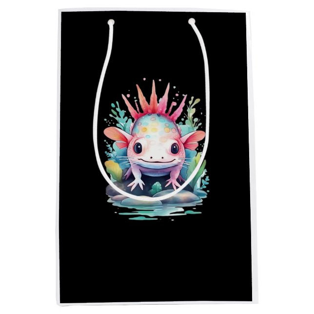 Peekaboo Axolotl Medium Gift Bag (Front)