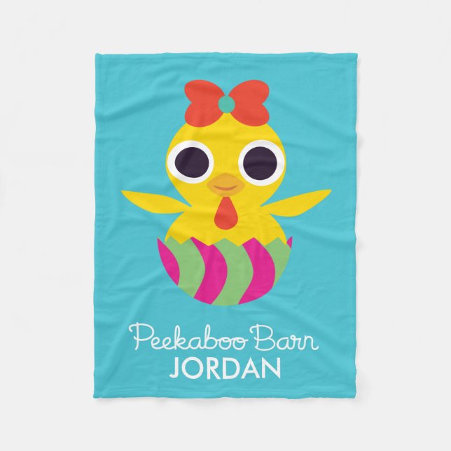Peekaboo Barn Easter | Bayla the Chick Fleece Blanket (Front)