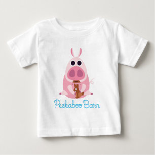 Peekaboo Barn Easter Leary the Pig 2 Baby T-Shirt