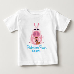 Peekaboo Barn Easter   Leary the Pig 2 Baby T-Shirt