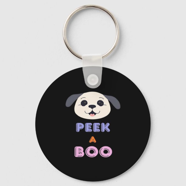 Peekaboo Basic Design Keychain (Front)