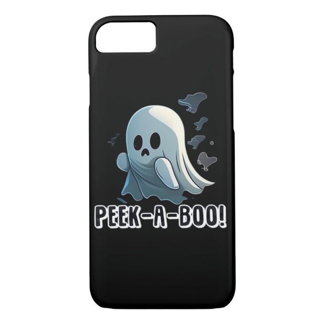 Peekaboo Basic Slogan Case-Mate iPhone Case (Back)
