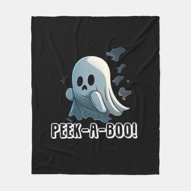 Peekaboo Basic Slogan Fleece Blanket (Front)