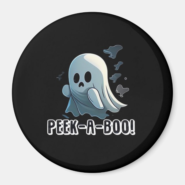 Peekaboo Basic Slogan Magnet (Front)