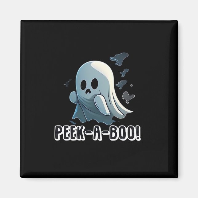Peekaboo Basic Slogan Magnet (Front)