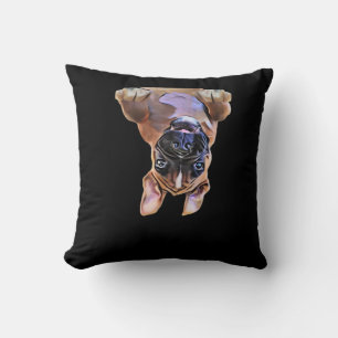 Peekaboo Boxer Throw Pillow