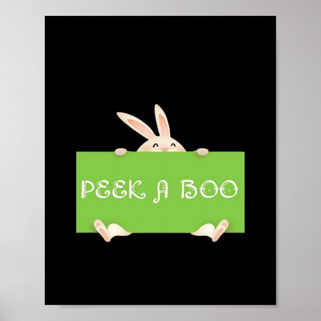 Peekaboo Bunny Poster (Front)