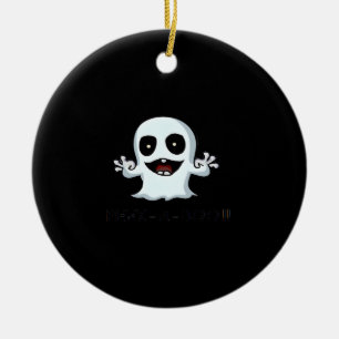 Peekaboo Ceramic Ornament