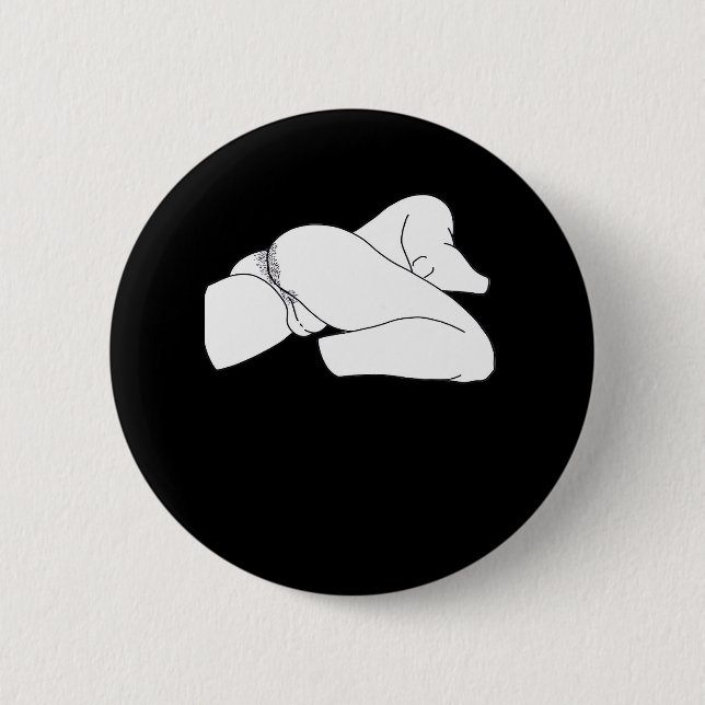 Peekaboo Classic Funny 2 Inch Round Button (Front)