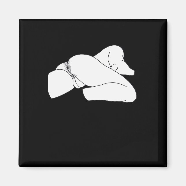 Peekaboo Classic Funny Magnet (Front)