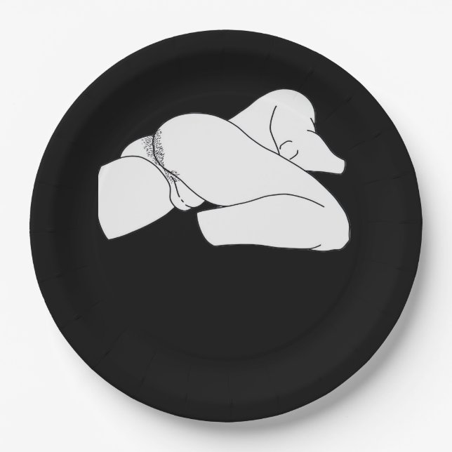 Peekaboo Classic Funny Paper Plate (Front)