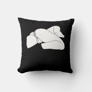 Peekaboo Classic Funny Throw Pillow