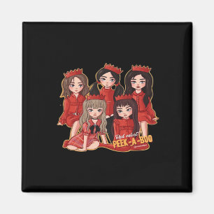Peekaboo Cozy Autumn Magnet