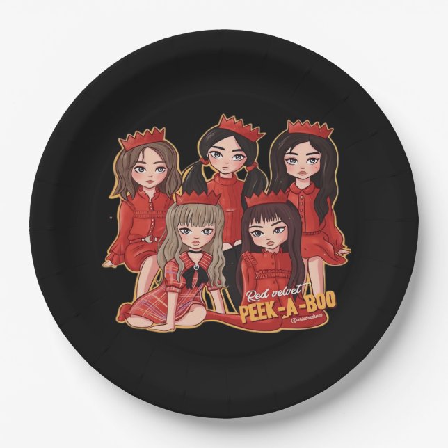 Peekaboo Cozy Autumn Paper Plate (Front)