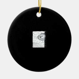 Peekaboo Cute Basic Ceramic Ornament