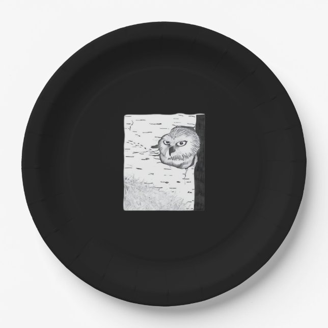 Peekaboo Cute Basic Paper Plate (Front)