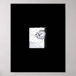Peekaboo Cute Basic Poster