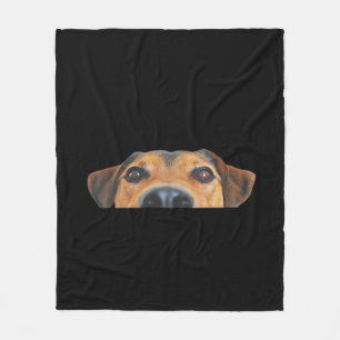 Peekaboo Dog Fleece Blanket