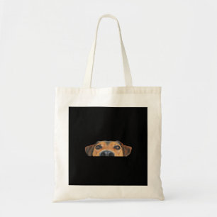 Peekaboo Dog Tote Bag