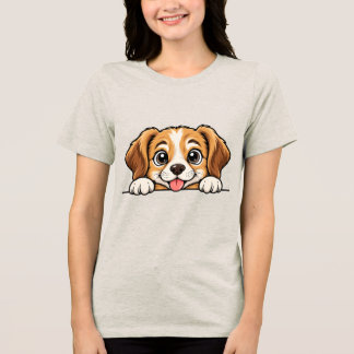 Peekaboo Dog Tri-Blend Shirt