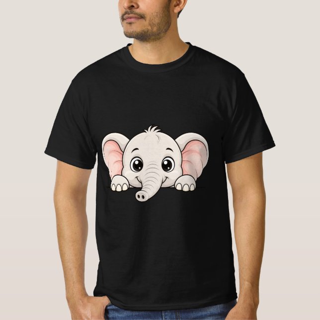 Peekaboo Elephant T-Shirt (Front)