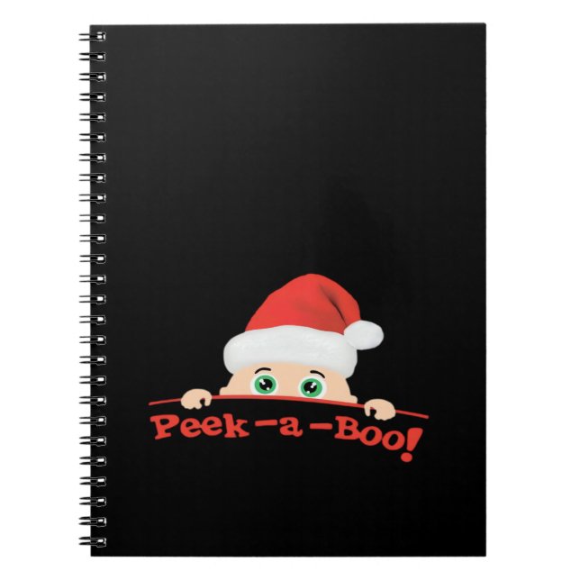 Peekaboo  Fitted Notebook (Front)