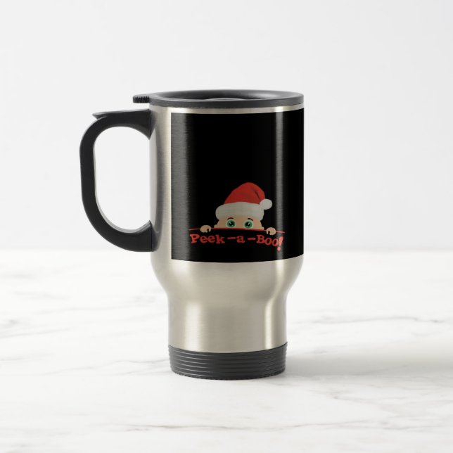 Peekaboo  Fitted Travel Mug (Left)