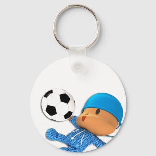 Peekaboo football keychain