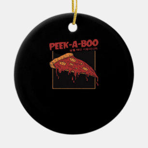 Peekaboo Funny Quote Ceramic Ornament
